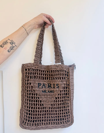 Borsa Shopper Intrecciata