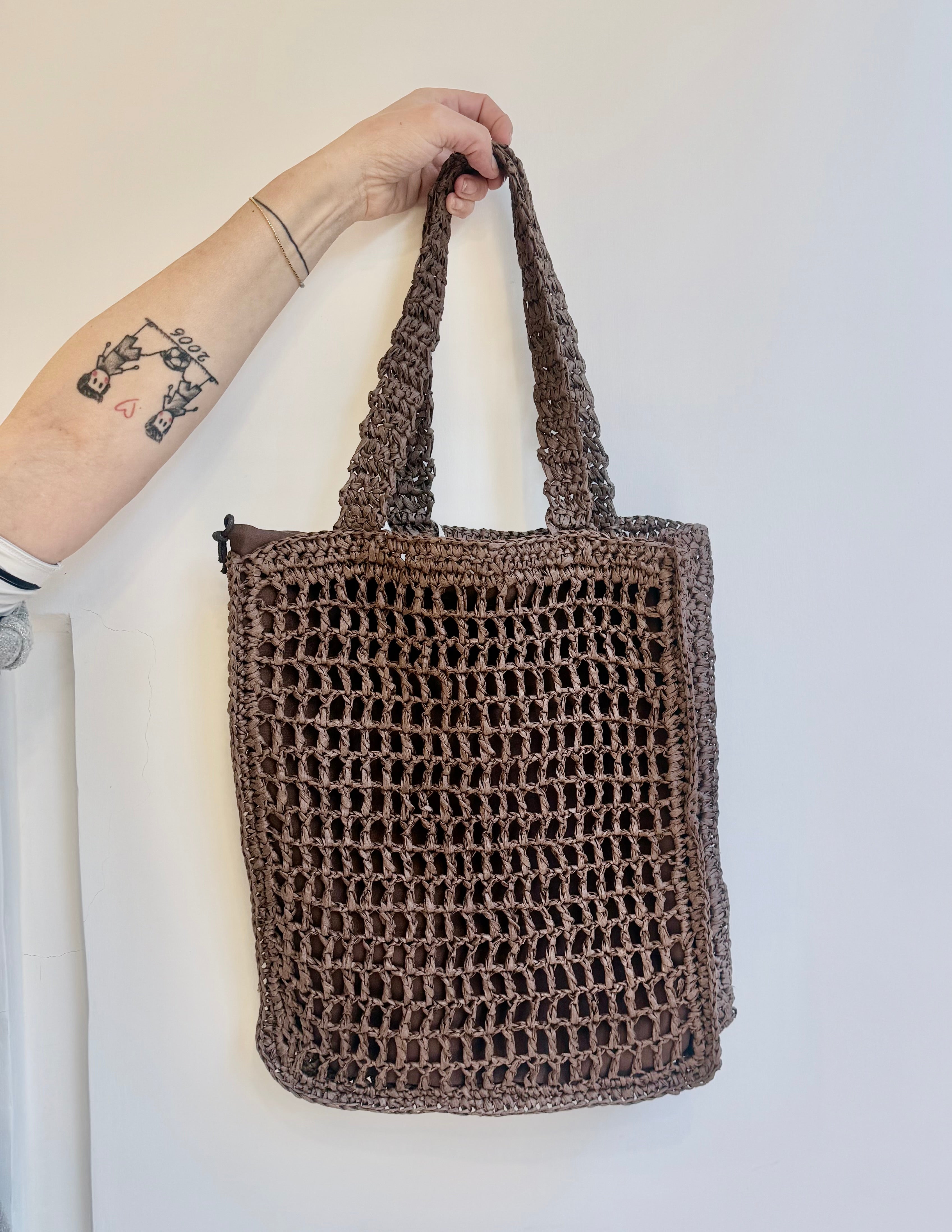 Borsa Shopper Intrecciata
