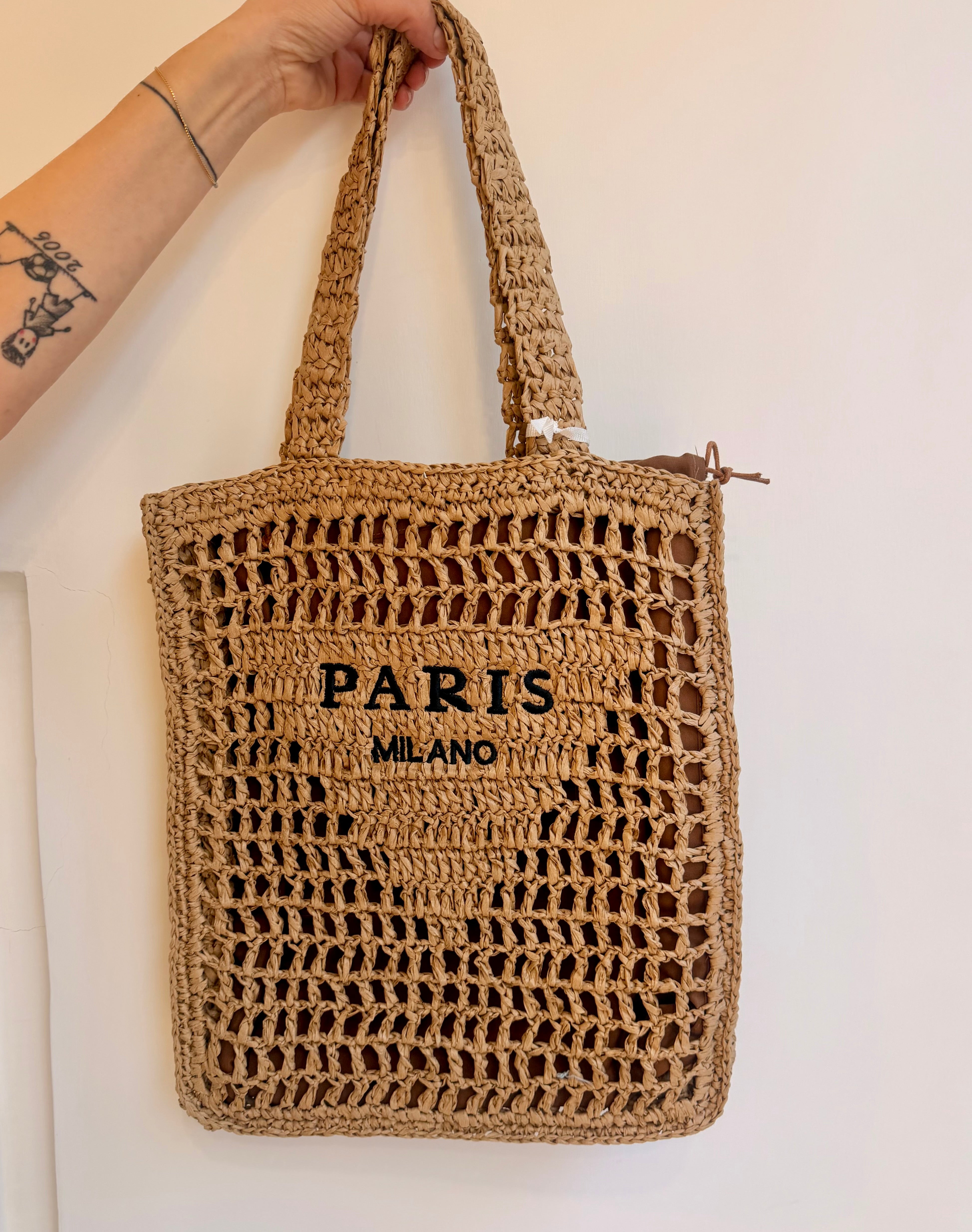 Borsa Shopper Intrecciata