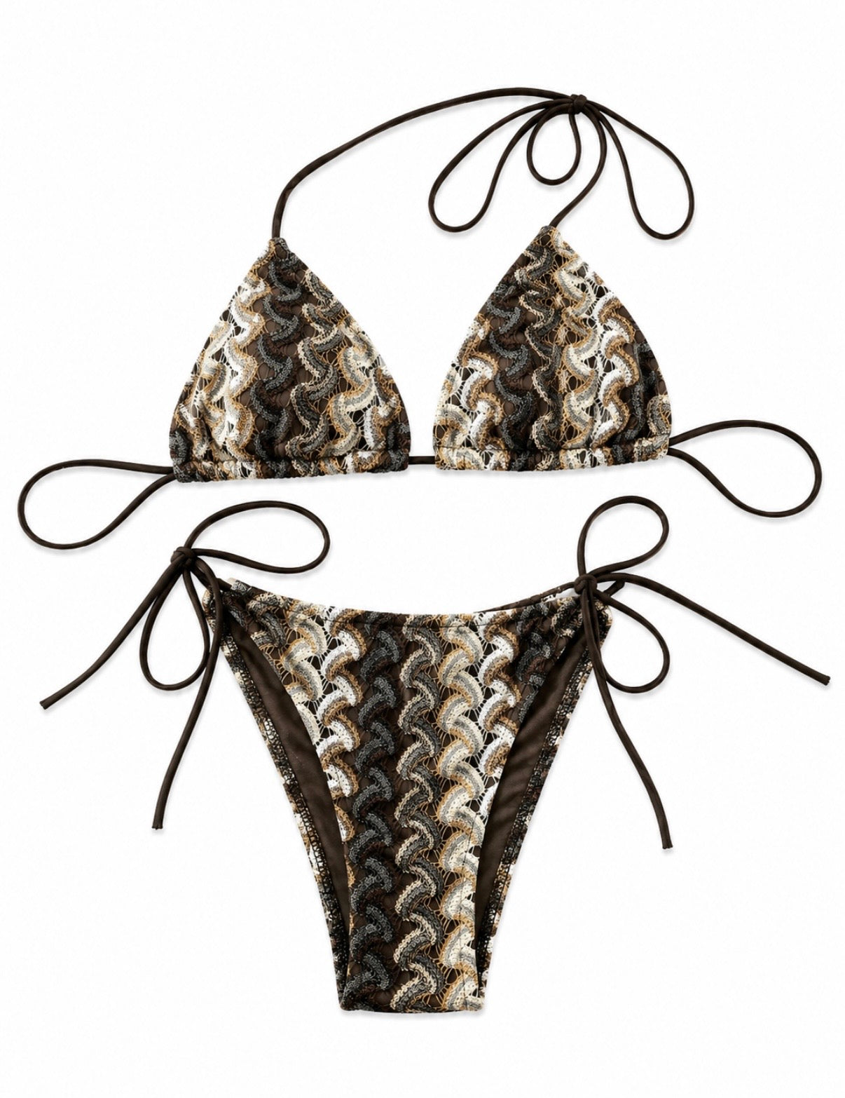 Costume Bikini Mocha Waves