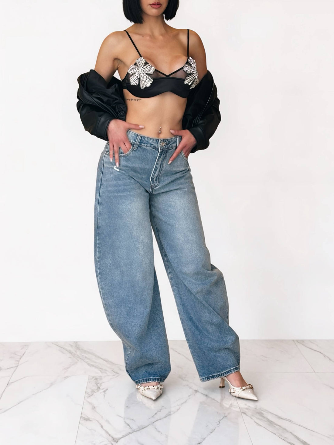 Top Bralette con spalline
