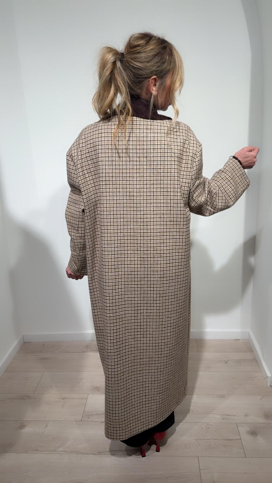 Cappotto elegante a quadri