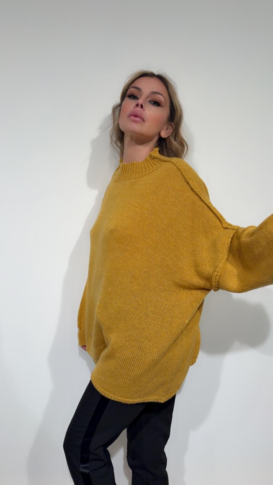 Maglione oversize in maglia