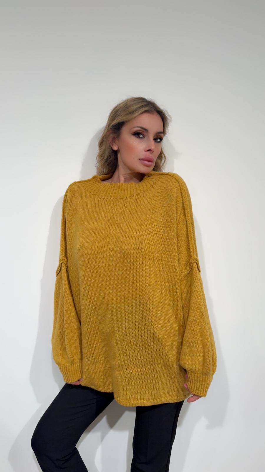 Maglione oversize in maglia