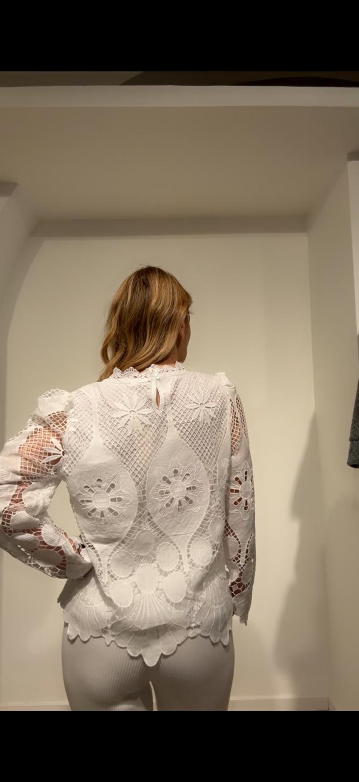 Blusa Giorgia in pizzo lavorato